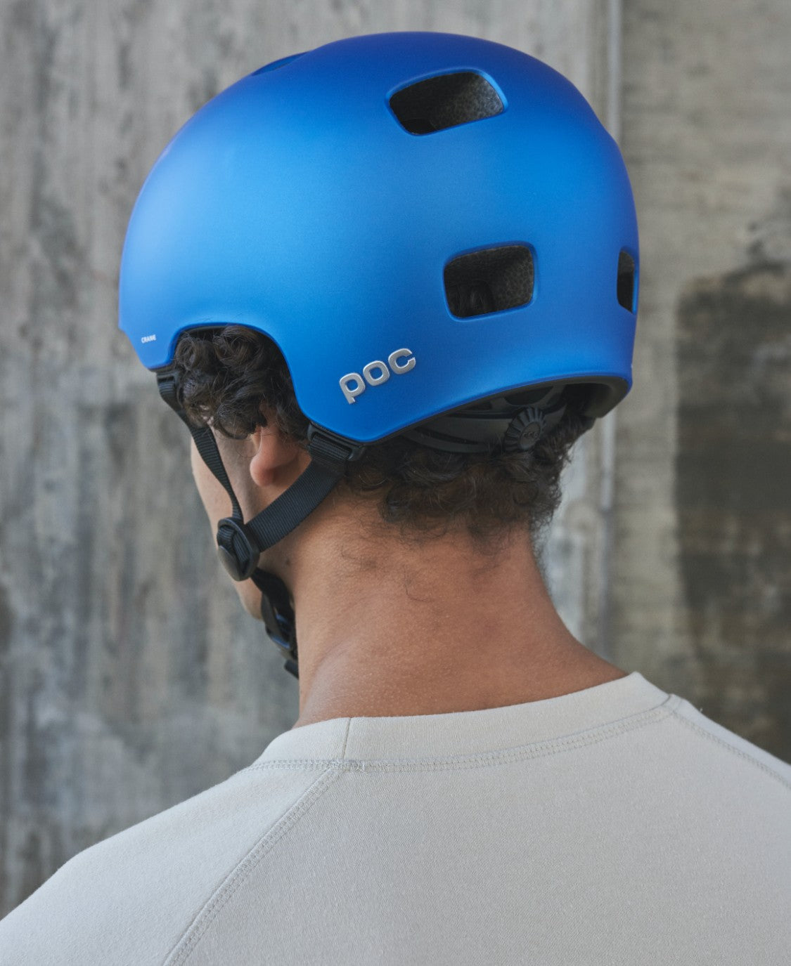 POC Crane MIPS Road Cycling Helmet (Opal Blue Translucent BSM)
