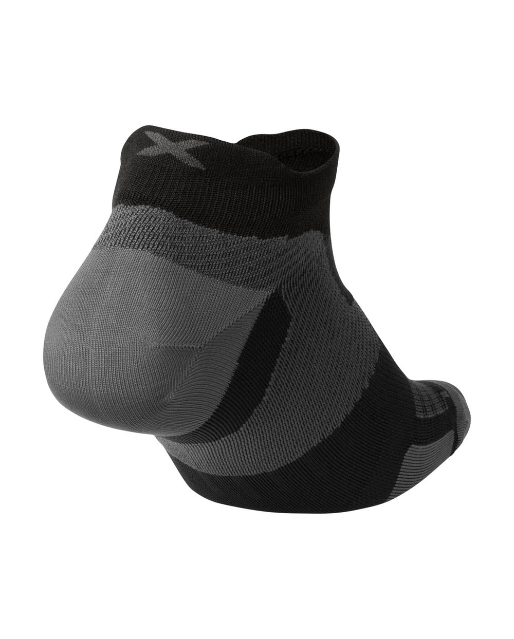 2XU Vectr Ultralight No Show Socks (Black/Titanium)