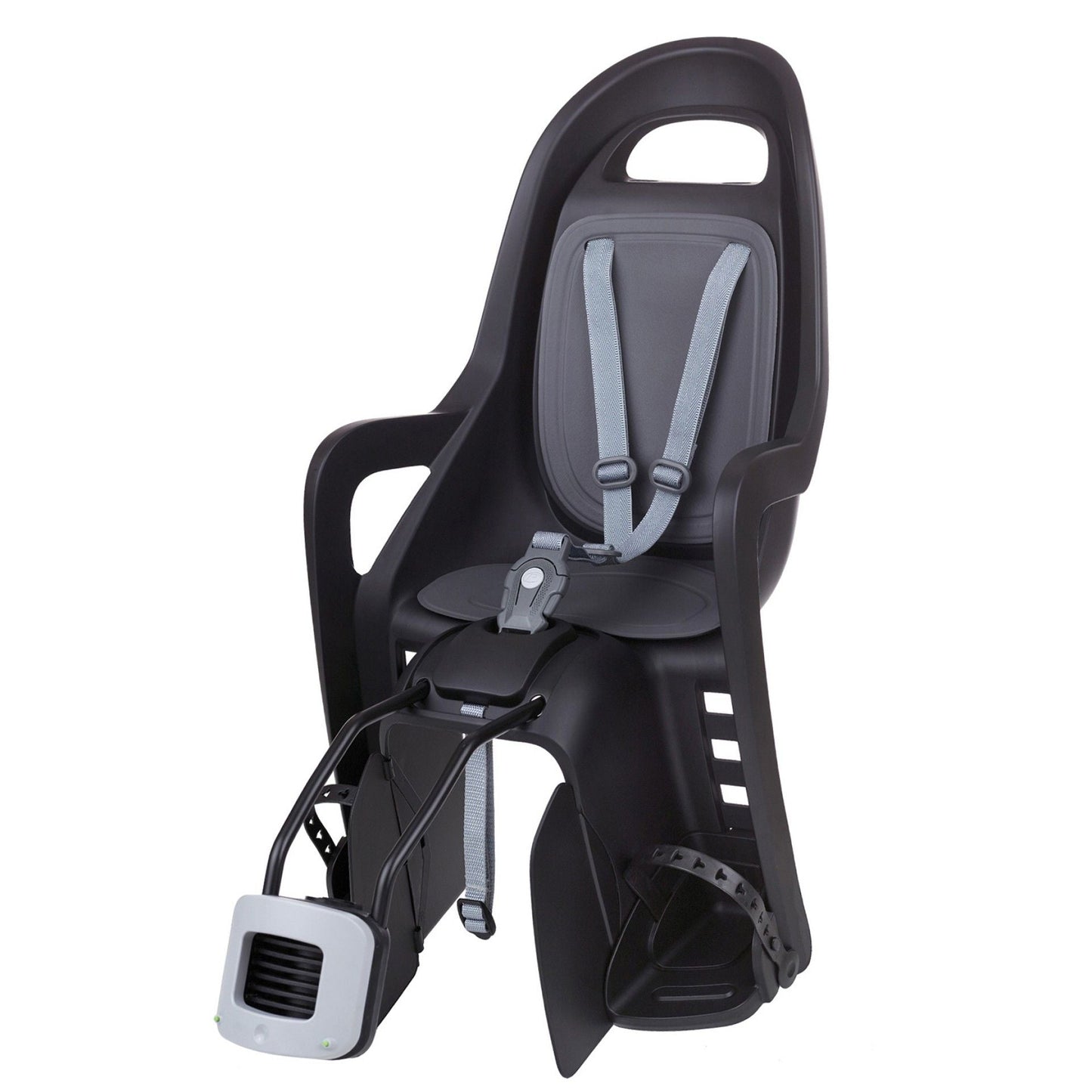 Polisport Groovy FF Child Bicycle Seat for Frames (Black/Grey)