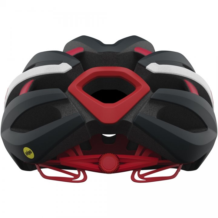 Giro Synthe MIPS II Road Cycling Helmet (Matte Portaro Grey/White/Red)