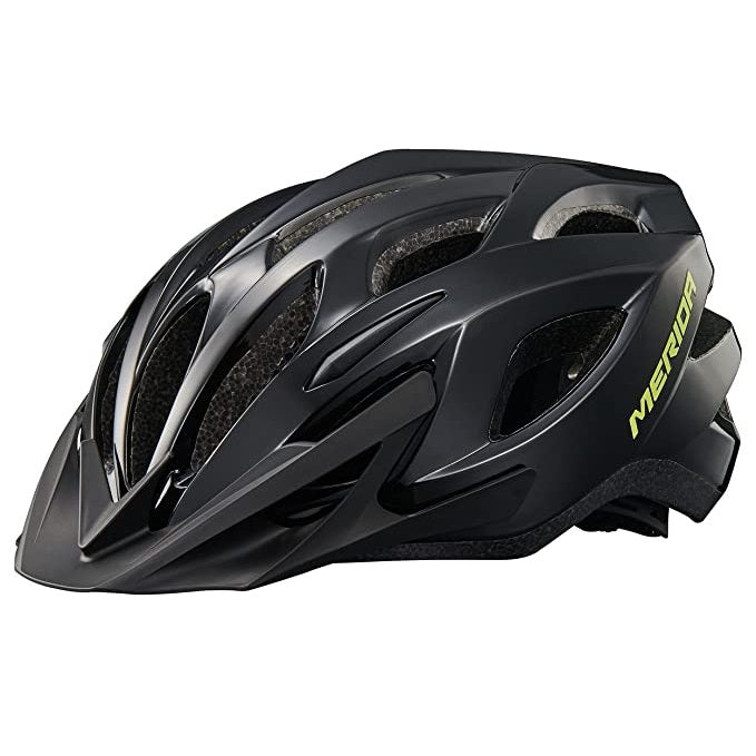 Merida Charger KJ201-Y-1 MTB Cycling Helmet (Matt Black/Shiny Black)