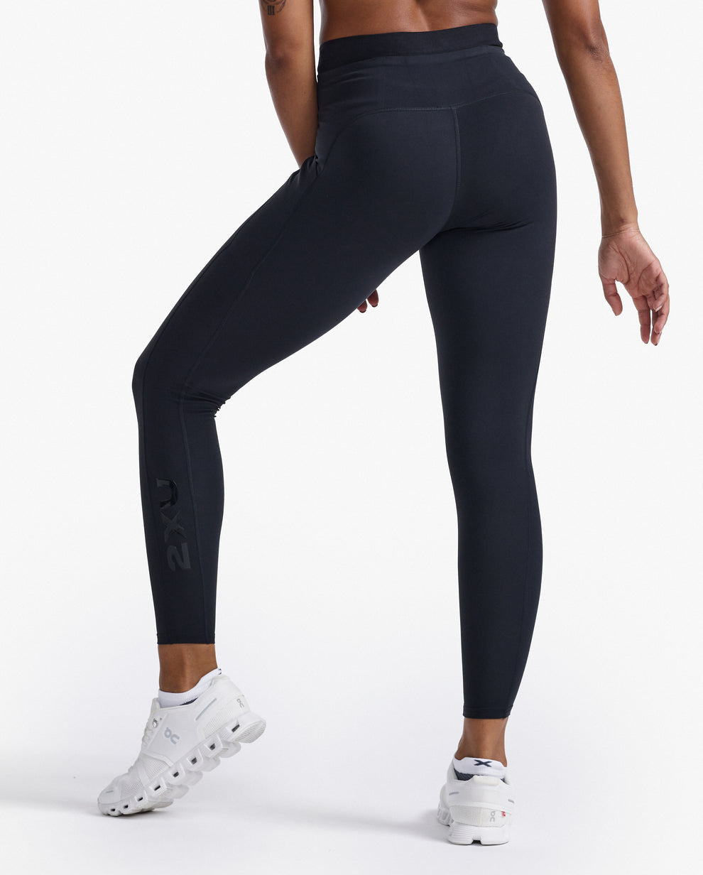 2XU Form Slash Hi-Rise Compression Women's Cyling Tights (Black/Black)