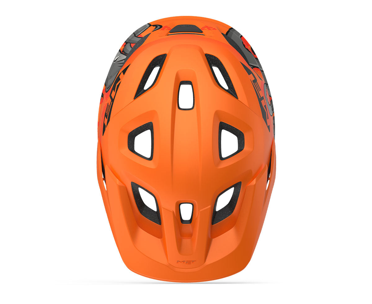 MET Eldar MTB Cycling Helmet (Orange Octopus Matt)