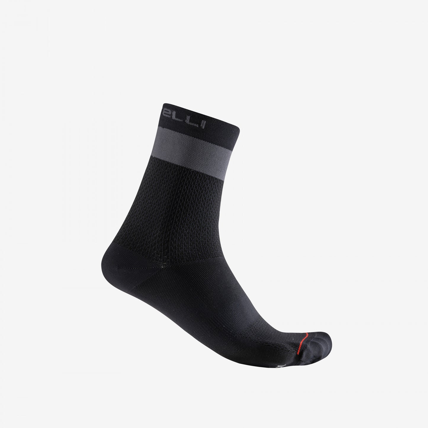 Castelli Prologo Lite 15 Sock - Black/Dark Gray - L/XL