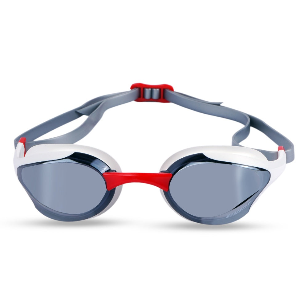 Gambitt Jet UV Swimming Goggles - White/Red - UNI