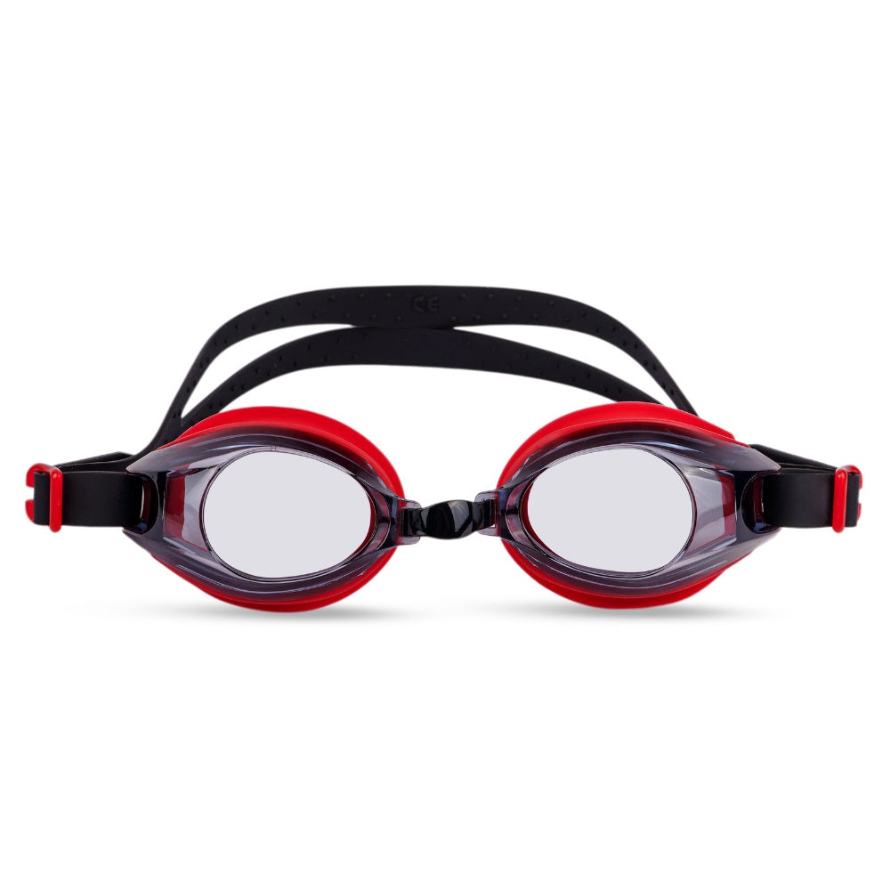 Gambitt Cruiser Swimming Goggles - Black/Red - UNI