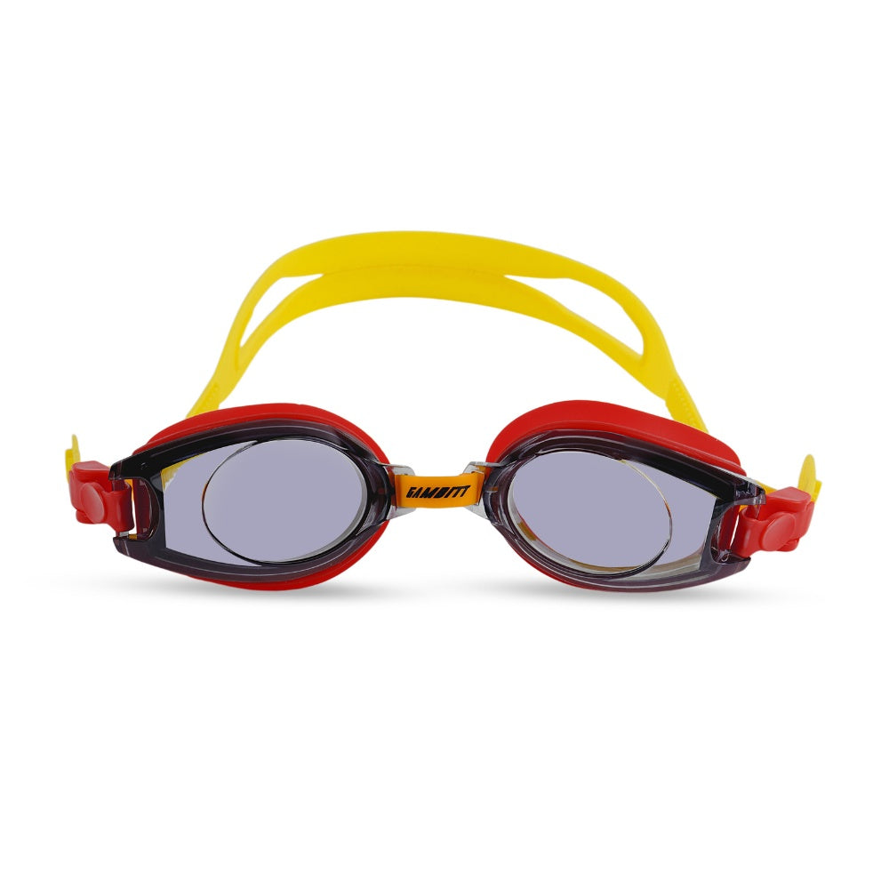 Gambitt Splashers Swimming Goggles - Red/Yellow - UNI