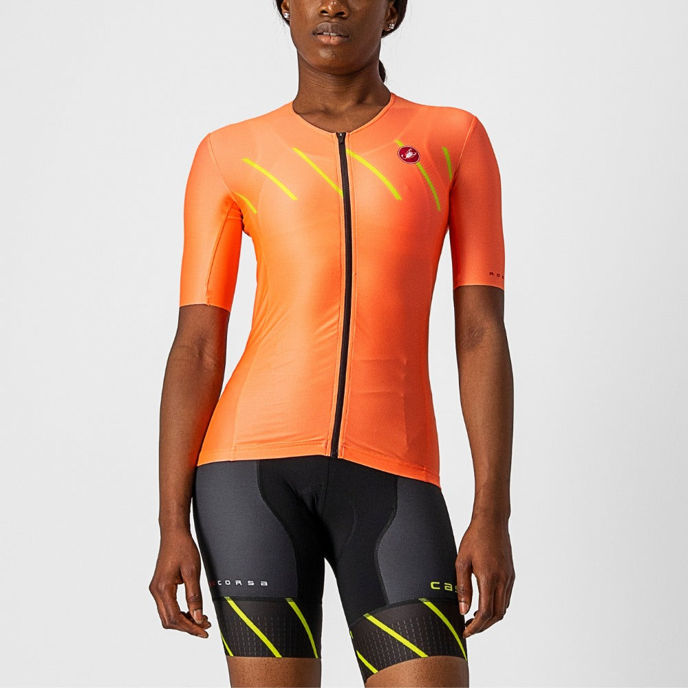 Castelli Free Speed 2 W Race Top - Coral Flash - XS