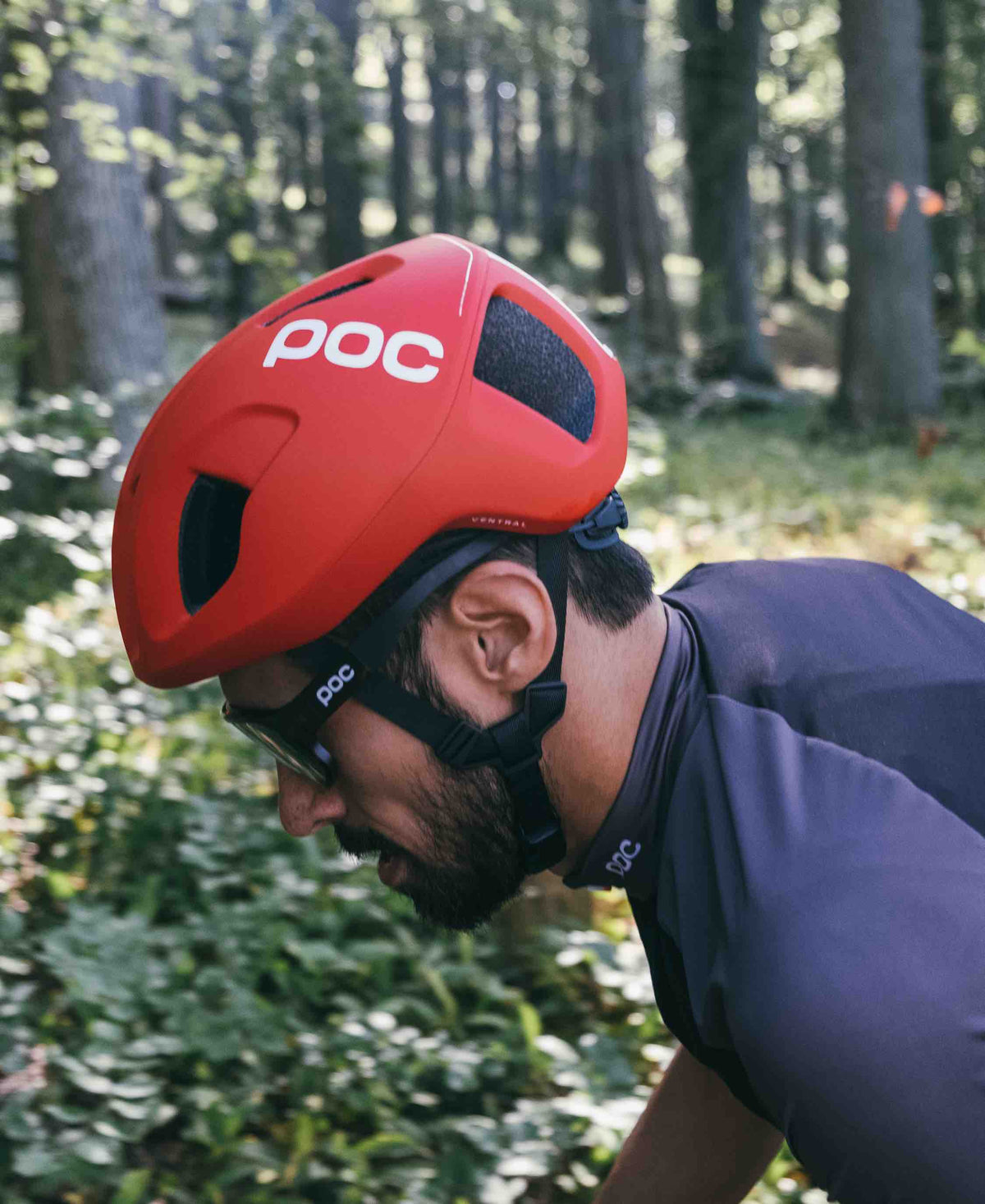 POC Ventral Spin Road Cycling Helmet (Prismane Red)