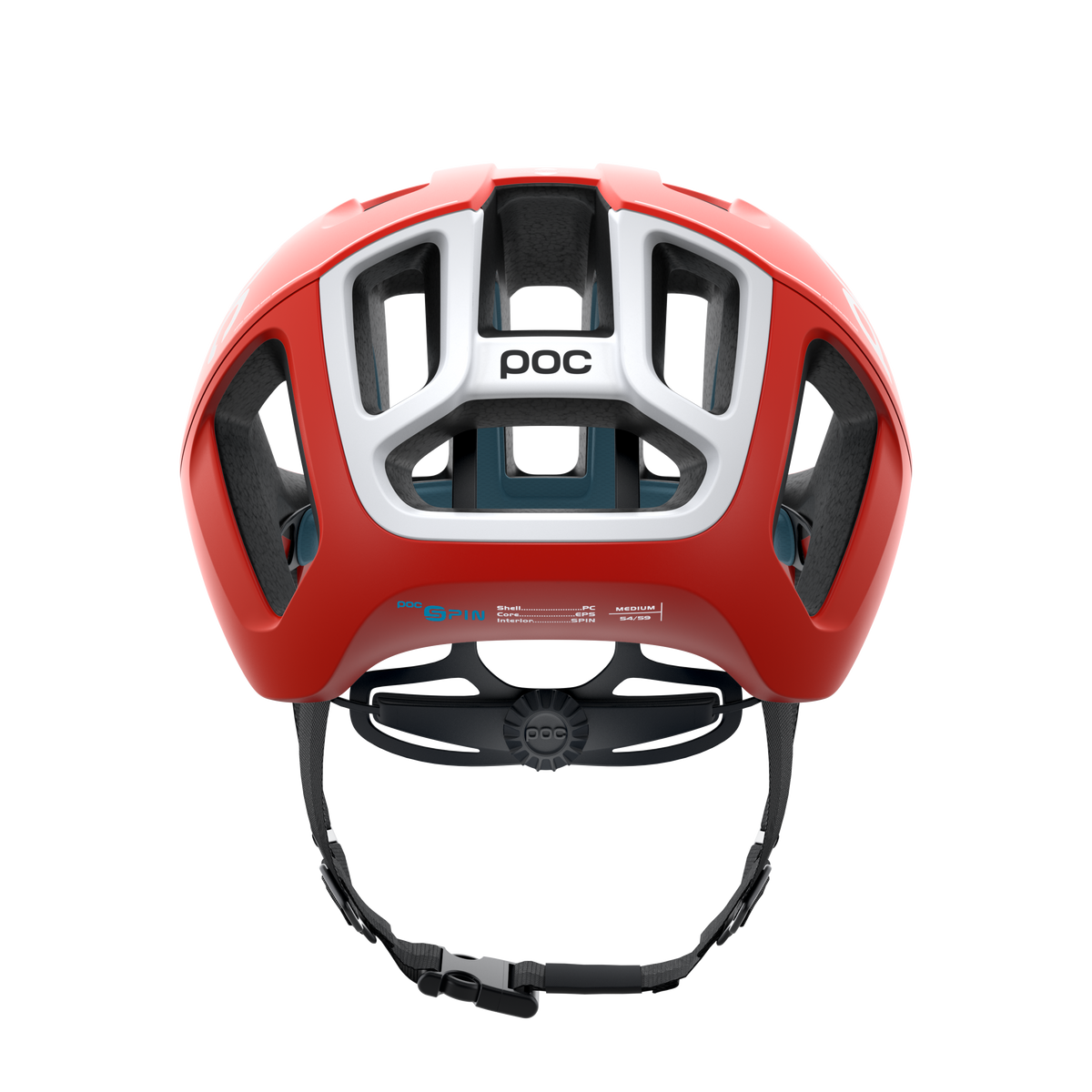 POC Ventral Spin Road Cycling Helmet (Prismane Red)