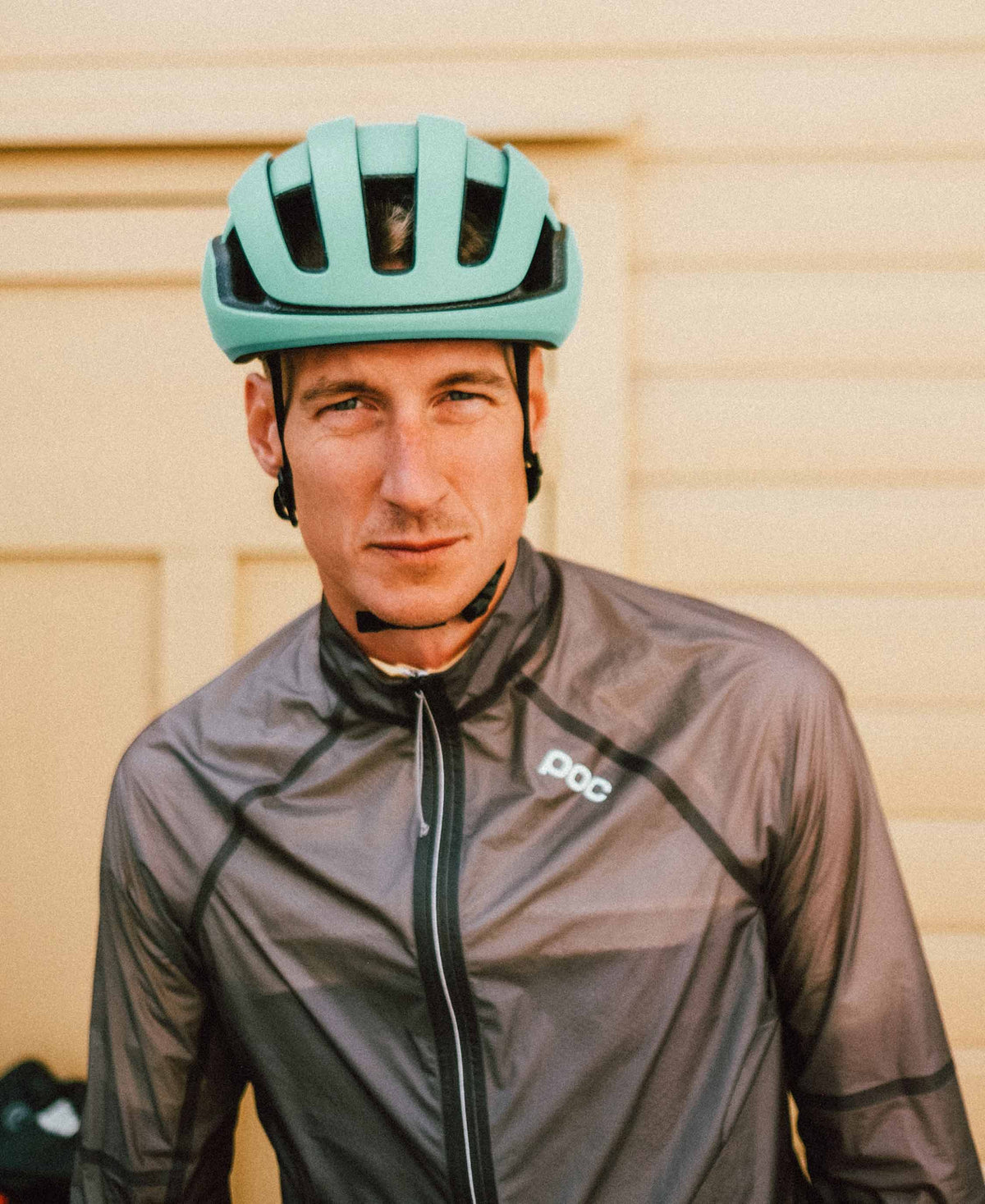 POC Omne Air Spin Road Cycling Helmet (Uranium Black/Fluorite Green Matt)