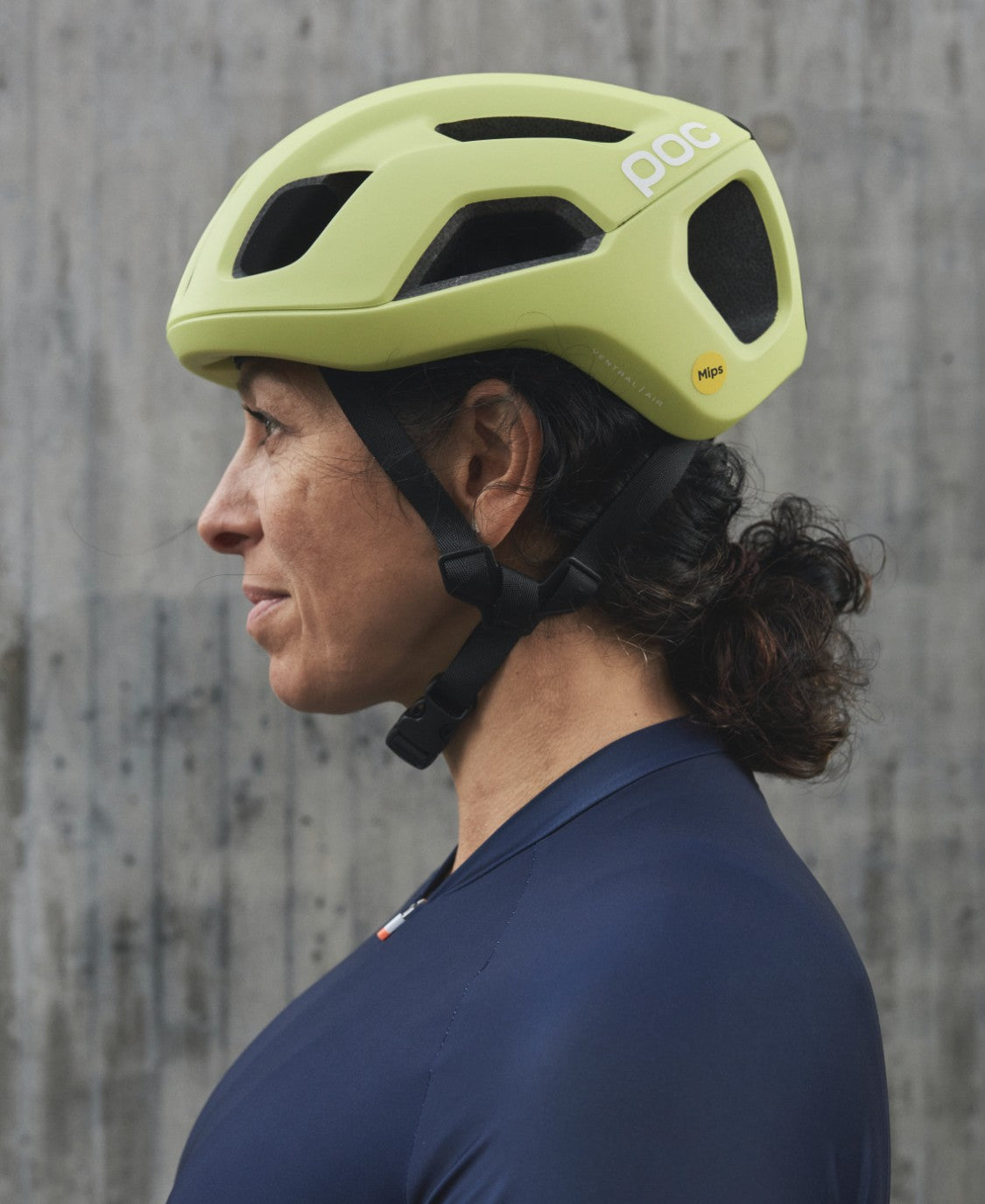POC Ventral Air Road Cycling Helmet (Lemon Calcite Matt)