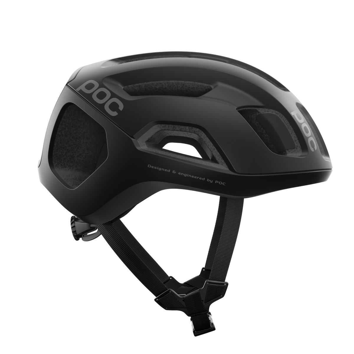 POC Ventral Air Road Cycling Helmet (Uranium Black Matt)