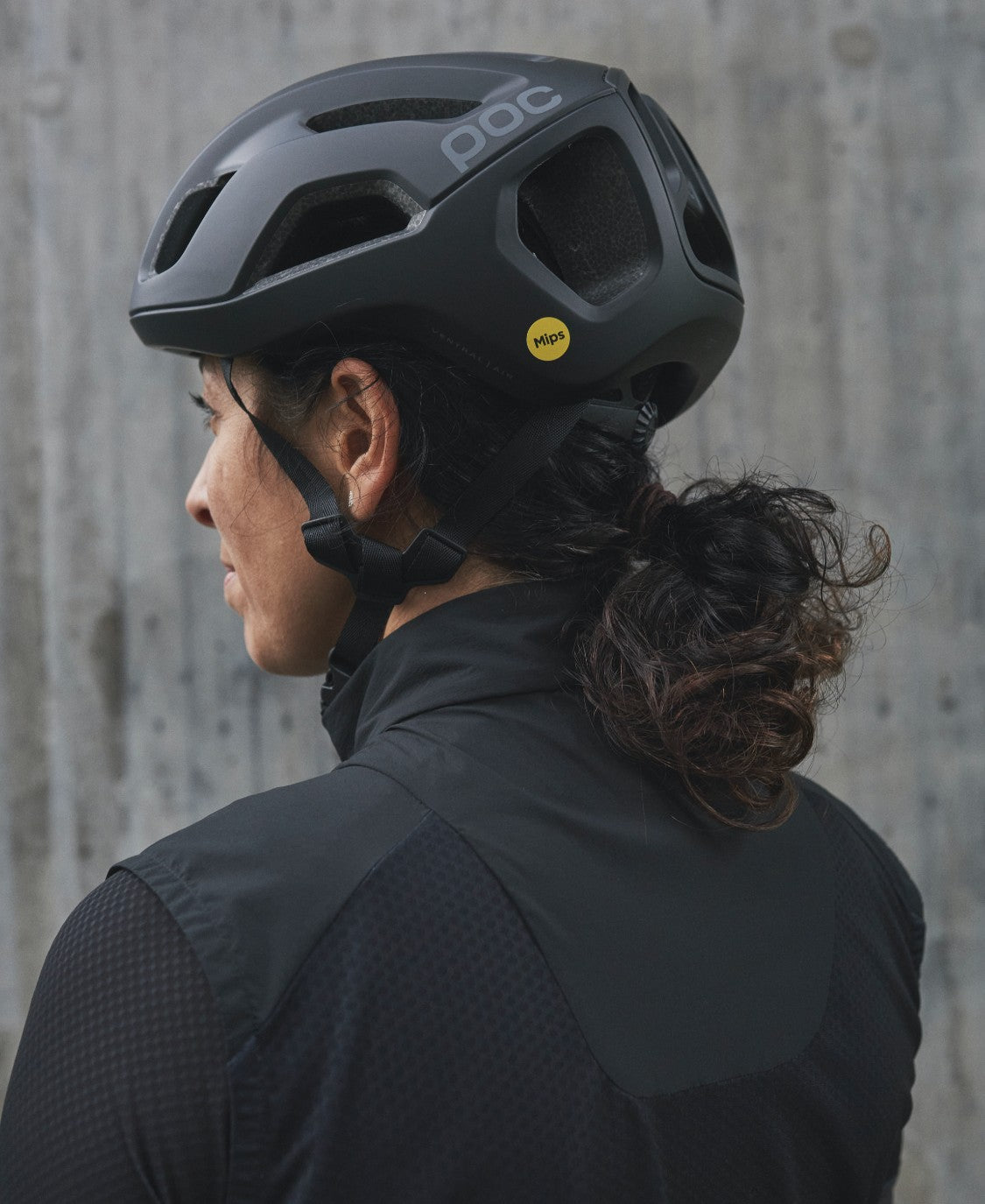 POC Ventral Air Road Cycling Helmet (Uranium Black Matt)