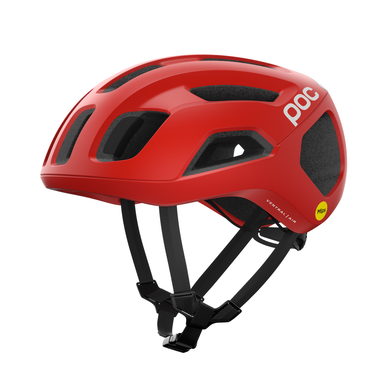 POC Ventral Air Road Cycling Helmet (Prismane Red Matt)