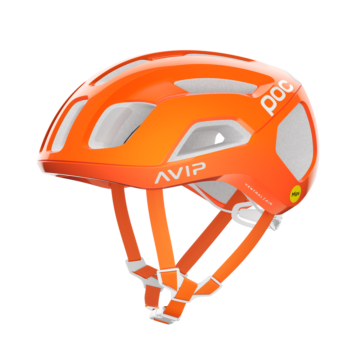 POC Ventral Air Road Cycling Helmet (Fluorescent Orange AVIP)