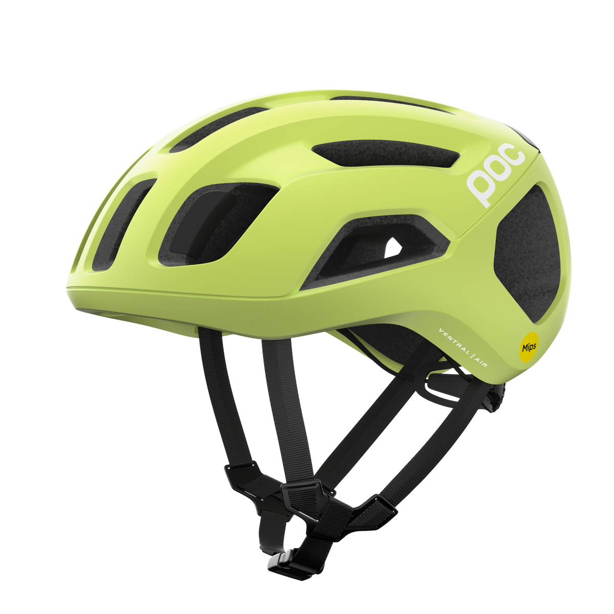 POC Ventral Air Road Cycling Helmet (Lemon Calcite Matt)