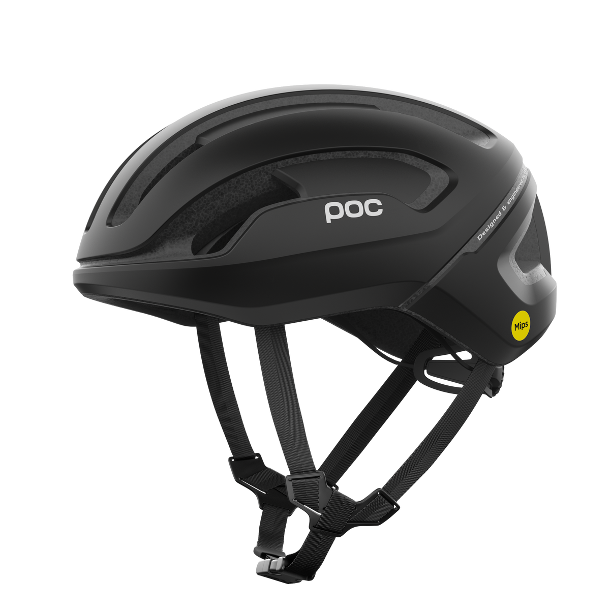 POC Omne Air Road Cycling Helmet (Uranium Black Matt)