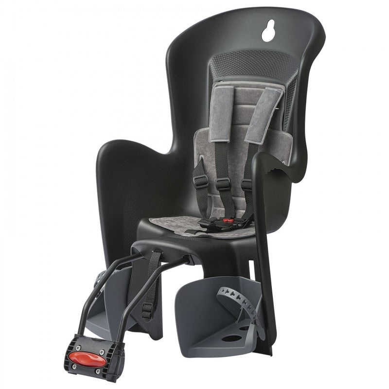 Polisport Bilby Maxi FF Rear Child Bicycle Seat (Black/Dark Grey)