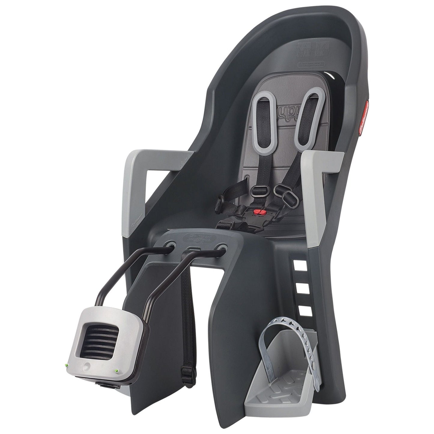 Polisport Guppy Maxi FF Rear Child Bicycle Seat (Dark Grey/Silver)
