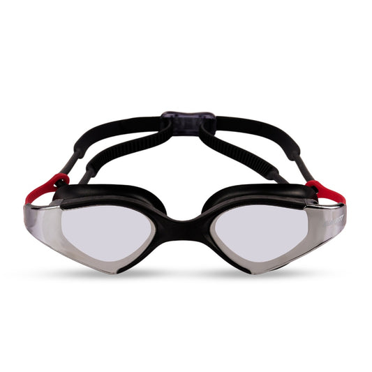 Gambitt Tide Surfer UV Swimming Goggles - Black/Red - UNI