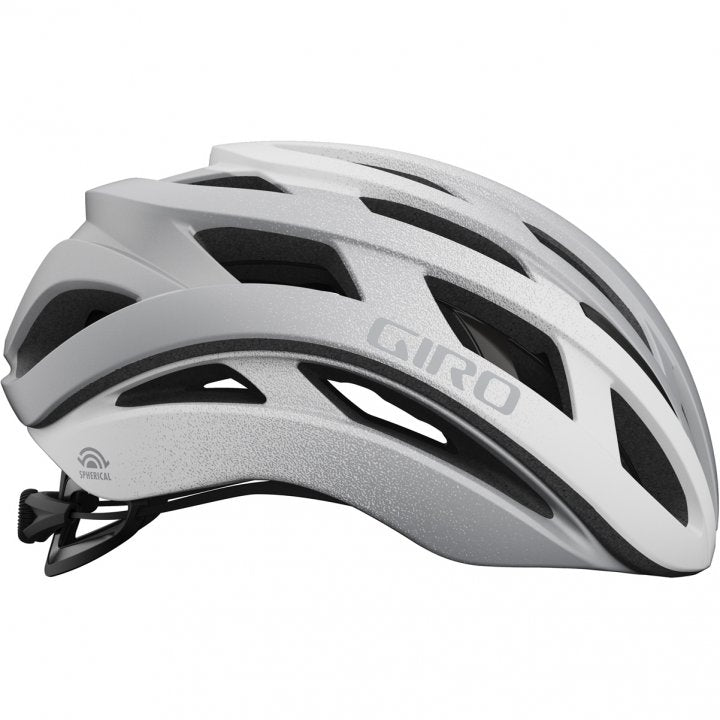 Giro Helios Spherical MIPS Road Cycling Helmet (Matte White/Silver Fade)