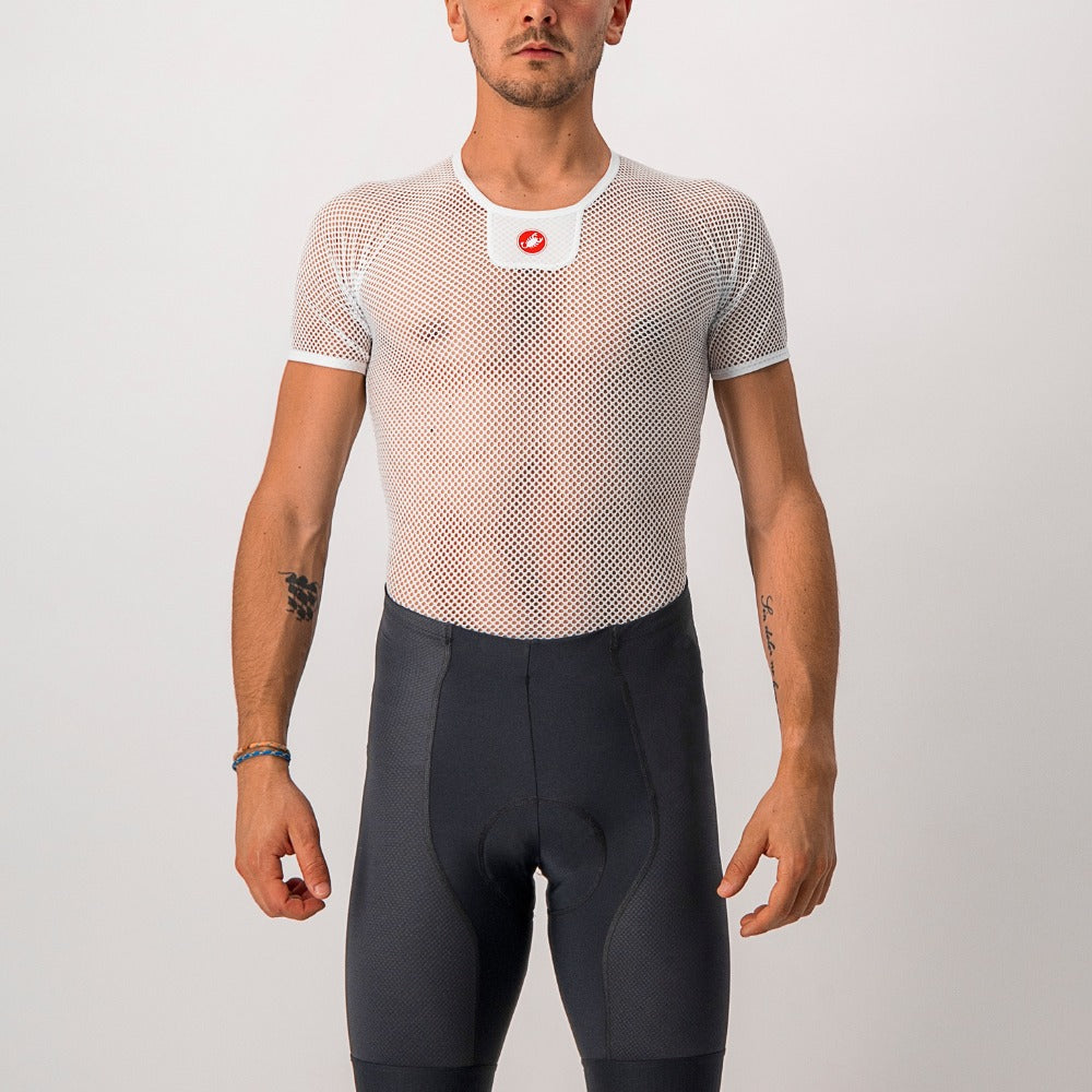 Castelli Core Mesh 3 Short Sleeve Baselayer - White - L/X