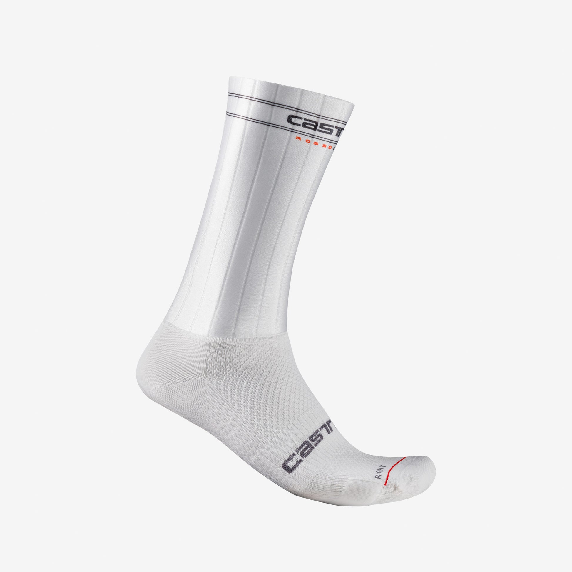 Castelli Fast Feet 3 Sock - White - S/M