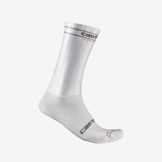 Castelli Fast Feet 3 Sock - White - S/M