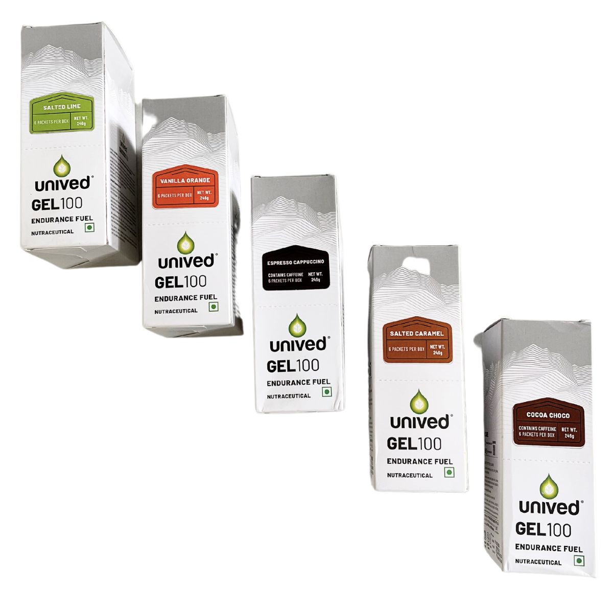 Unived Gel 100 (Bundle of 5 Flavors)