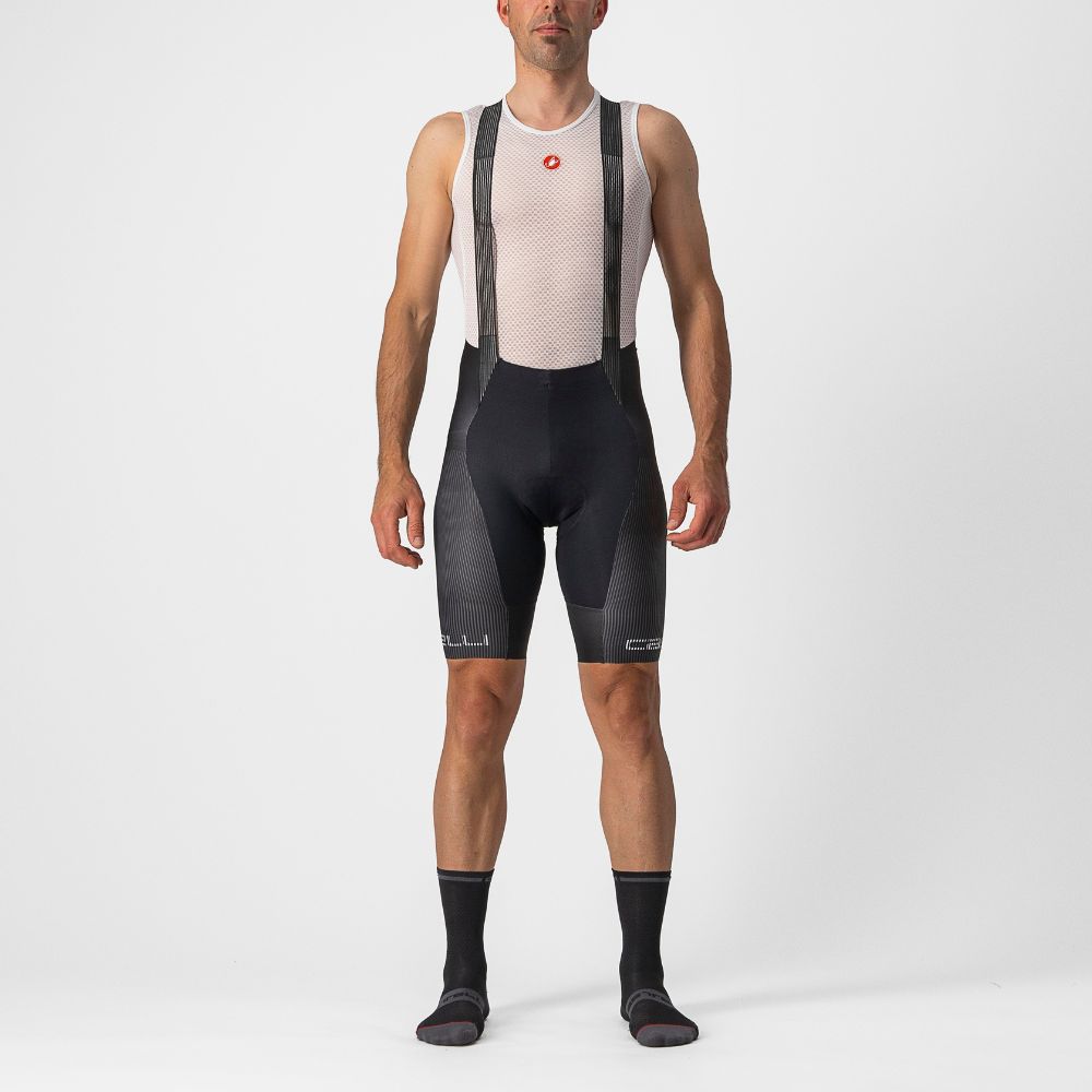 Castelli Free Aero Rc Pro Bibshort - Black/White - S