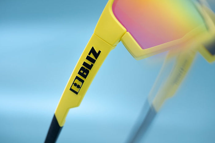 Bliz Fusion Sport Sunglasses (Brown w Purple/Matt Yellow)