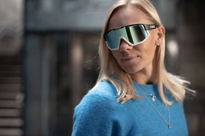 Bliz Fusion Sport Sunglasses (Smoke Blue/Matt Black)