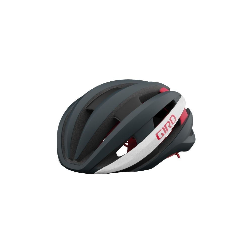 Giro Synthe MIPS II Cycling Helmet - Matte Portaro Grey/White/Red - S