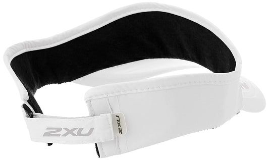 2XU Run Visor (White/White OSFA)