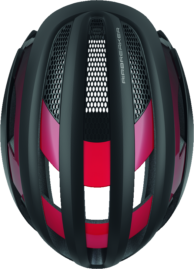 Abus Airbreaker Road Cycling Helmet (Black/Red)