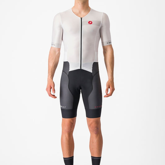 Castelli Free Sanremo 2 Suit Short Sleeve - White/Black - S