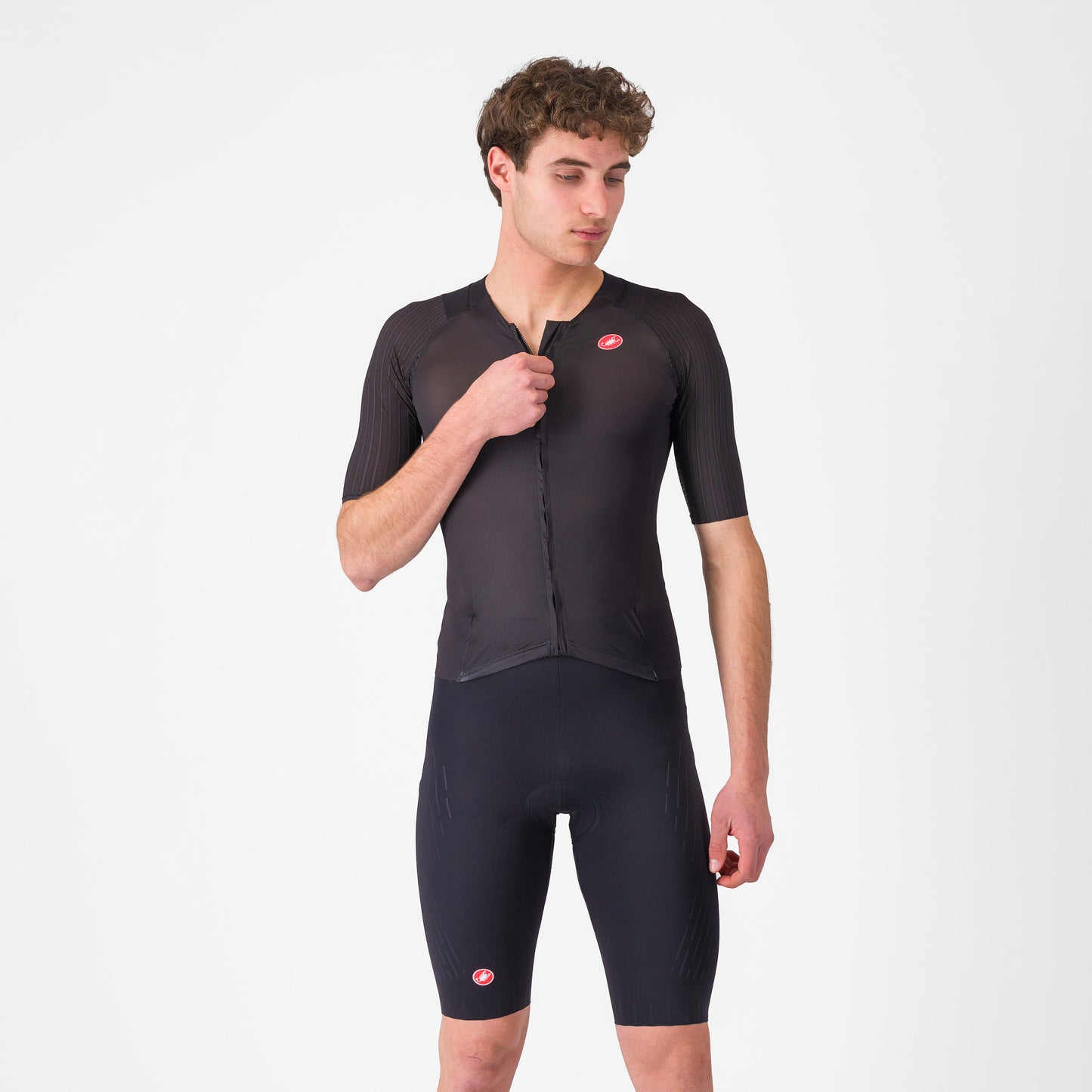 Castelli Free Sanremo 3 Suit Short Sleeves - Black - S