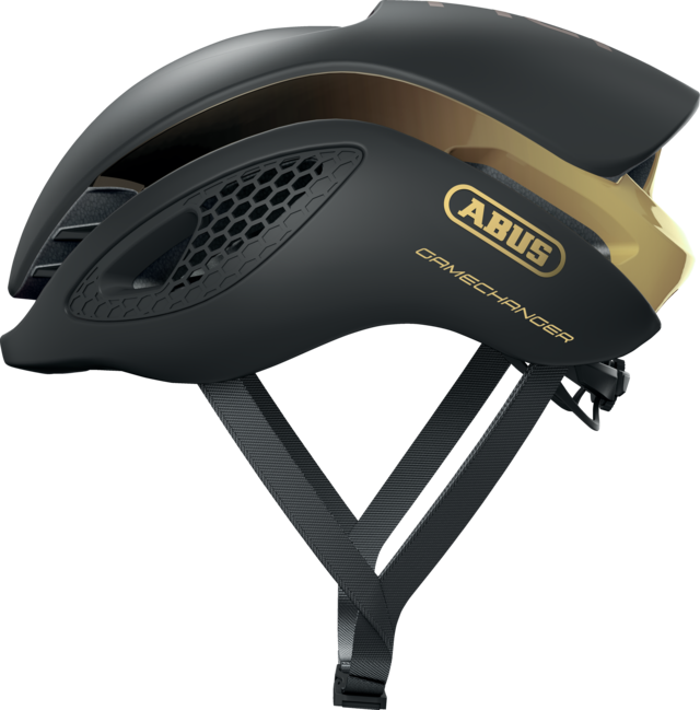 Abus Game Changer Road Cycling Helmet (Black Gold)
