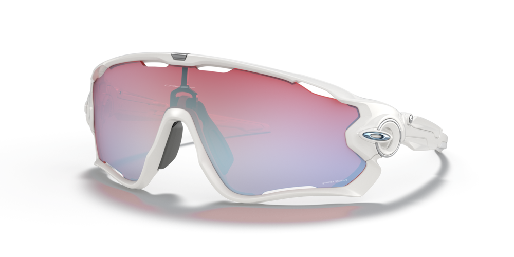 Oakley Jawbreaker Sport Sunglasses (Prizm Snow Sapphire/Polished White)