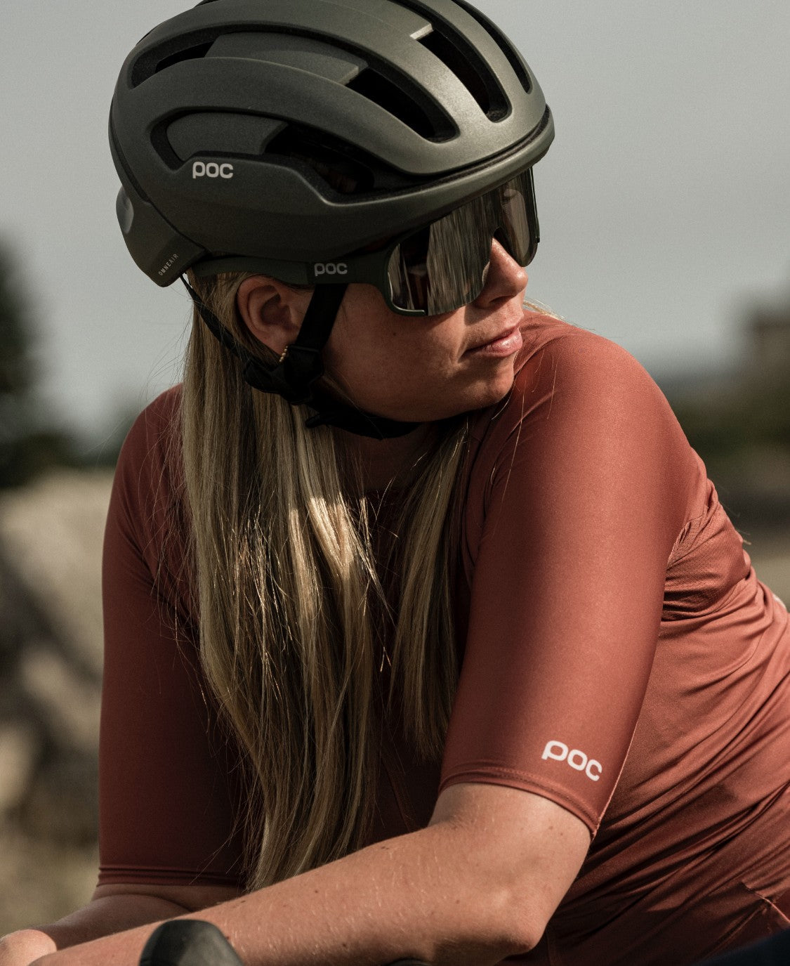 POC Aspire Sport Sunglasses (Epidote Green Translucent)