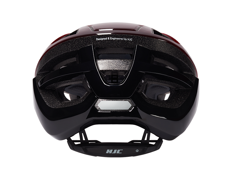 HJC Bellus Road Cycling Helmet (Matte Glossy Red Black)
