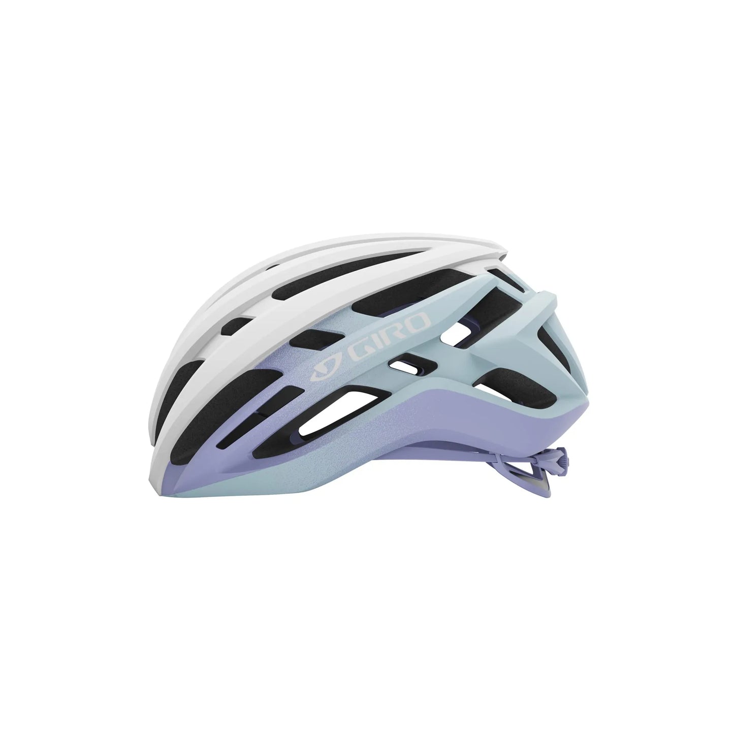 Giro Agilis MIPS Road Cycling Helmet (Matte White/Light Lilac Fade)