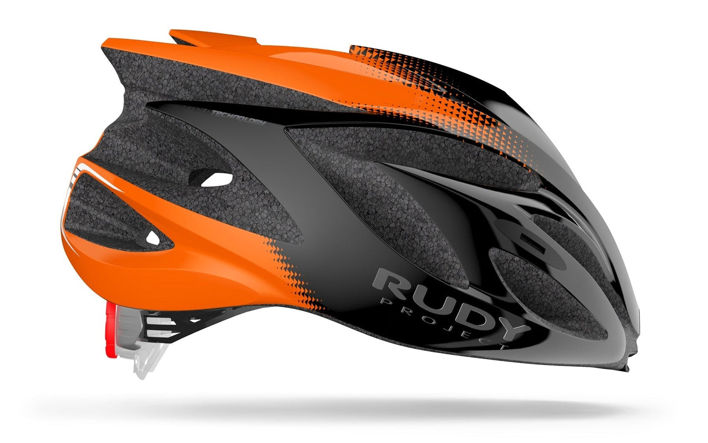 Rudy Project Rush Road Cycling Helmet (Black/Orange-Shiny)