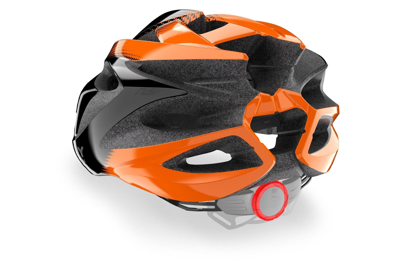 Rudy Project Rush Road Cycling Helmet (Black/Orange-Shiny)