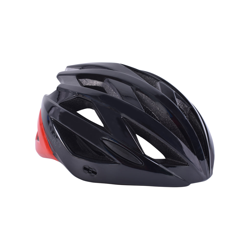 Safety Labs Juno Road Cycling Helmet (Shiny Black/Red)