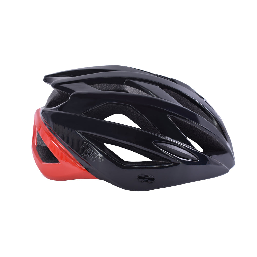 Safety Labs Juno Road Cycling Helmet (Shiny Black/Red)