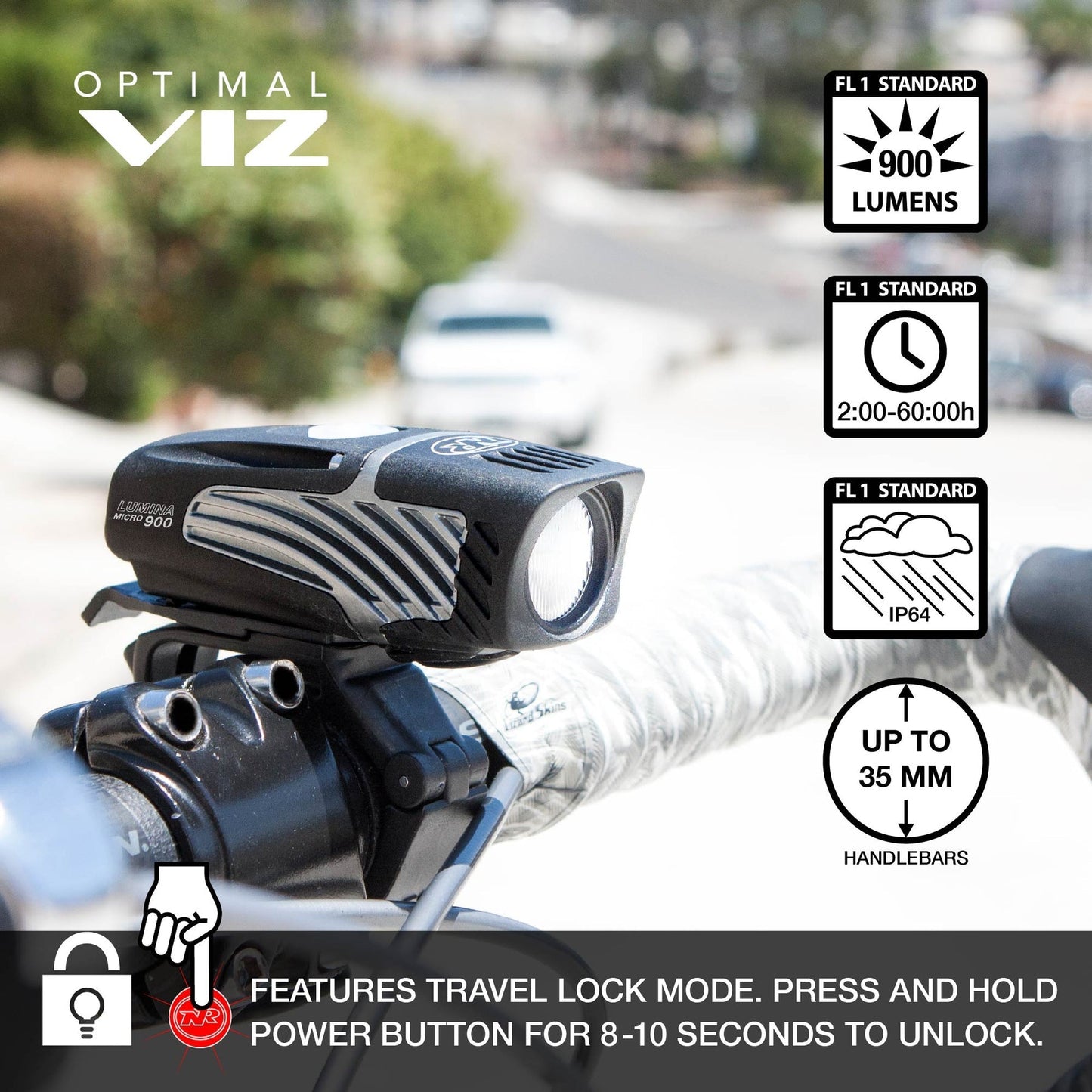 NiteRider Lumina Micro 900 and Vmax+ 150 Combo Light (Black)