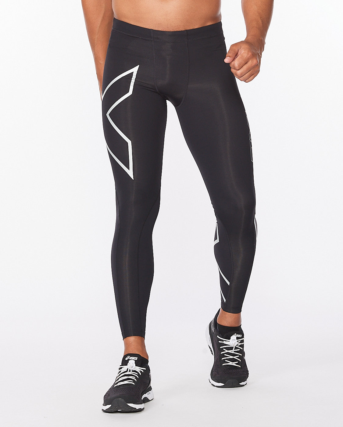 2XU Core Compression Men's Cycling Tights (Black/Silver)
