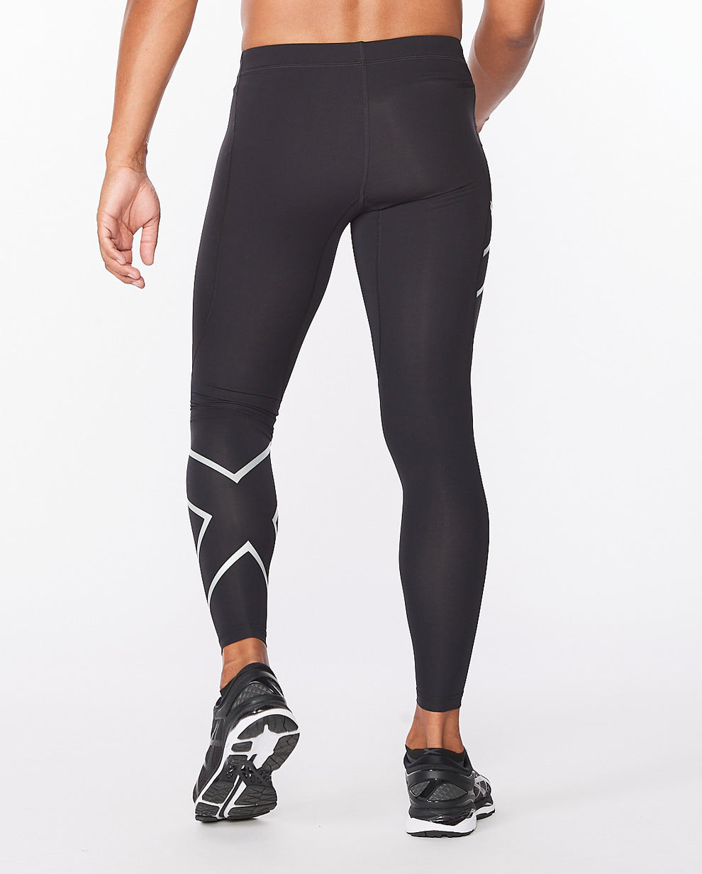 2XU Core Compression Men's Cycling Tights (Black/Silver)